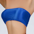 Women Ultra-thin High Elastic Oil Glossy Shiny Strapless Crop Tube Top Bra Tank Top T-Shirt Erotic Solid Female Lingerie Bras