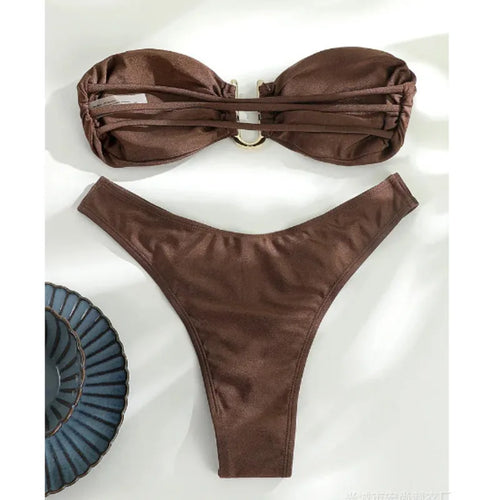 Sexy Bikinis 2025 Women's Swimwear Female Swimsuit For Swimming Wear Bathing Suits Brazilian Bikini Set Beachwear Pool Bather